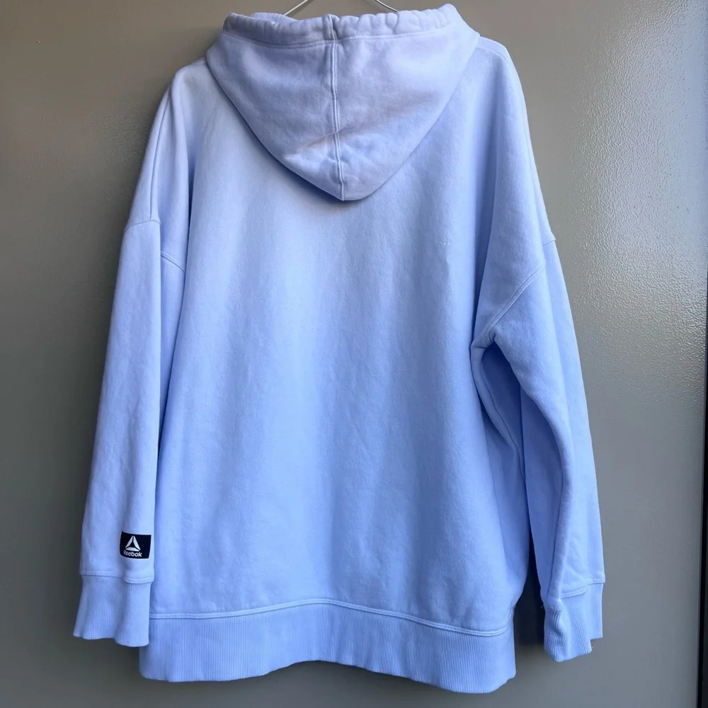 Reebok Hoodie XXL Oversized Streetwear Casual Pullover NWOT Gorpcore Skater Y2K - Picture 4 of 13
